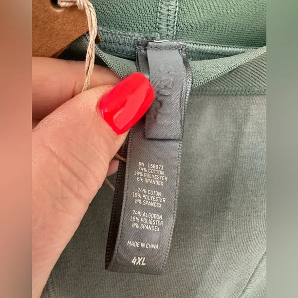 SKIMS Leggings in Blue Chalk 4X High Waisted Elastic Band NWT - Picture 4 of 5